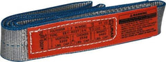 Lift-All - 3' Long x 2" Wide, 3,200 Lb Vertical Capacity, 1 Ply, Polyester Web Sling - 2,500 Lb Choker Capacity - All Tool & Supply