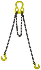 Lift-All - 14' Long, 20,800 Lb Vertical Capacity, Alloy Steel Web Sling - Adjust-A-Link Chain Sling, 1/2" Diam Chain - All Tool & Supply