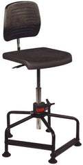 Lyon - Adjustable Chair - Polyurethane Seat, Black - All Tool & Supply