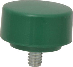 NUPLA - 1-1/4" Face Diam, Grade Tough, Green Soft Face Hammer Tip - 0.4 oz Head, Plastic - All Tool & Supply