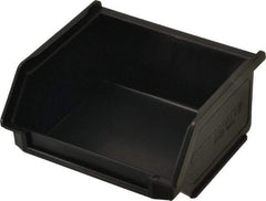 SSI Schaefer - 11 Lb. Load Capacity, 3-3/4" Deep, Black Polypropylene Hopper Stacking Bin - 2" High x 4" Wide x 3-3/4" Long - All Tool & Supply