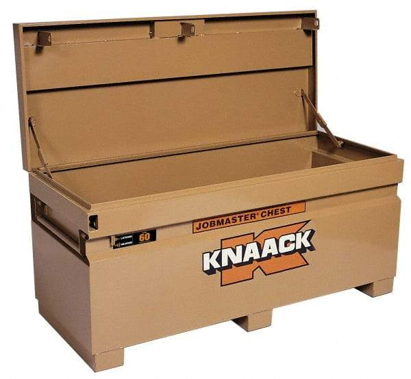 Knaack - 60" Wide x 24" Deep x 28-1/2" High Job Site Box - Steel, Tan - All Tool & Supply