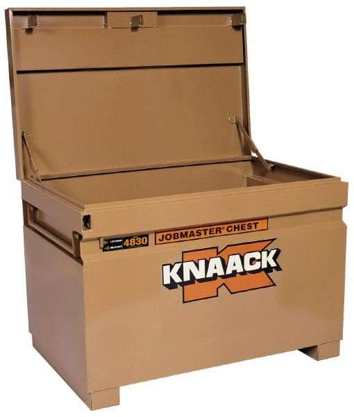 Knaack - 48" Wide x 30" Deep x 34-1/4" High Job Site Box - Steel, Tan - All Tool & Supply