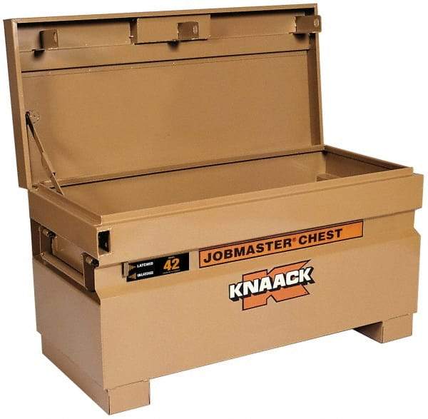 Knaack - 42" Wide x 19" Deep x 23-3/8" High Job Site Box - Steel, Tan - All Tool & Supply