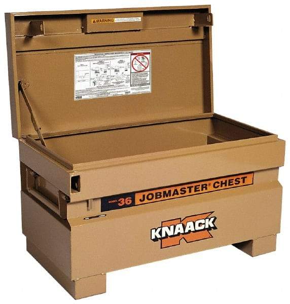 Knaack - 36" Wide x 19" Deep x 21-1/2" High Job Site Box - Steel, Tan - All Tool & Supply