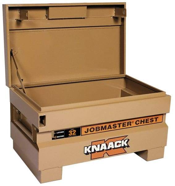 Knaack - 32" Wide x 19" Deep x 18-1/2" High Job Site Box - Steel, Tan - All Tool & Supply