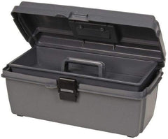 Flambeau - 1 Compartment 1 Tray Utility Tool Box - 14-1/2" Wide x 6-1/8" Deep x 6" High, Copolymer Resin, Gray - All Tool & Supply