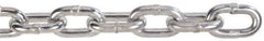 Peerless Chain - 63 Ft. Long, 2650 Lbs. Load Capacity, Carbon Steel Proof Coil Chain - 3 Grade, 1.356 Inch Inside Long x 0.569 Inch Inside Wide - All Tool & Supply