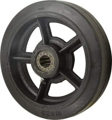 Value Collection - 10 Inch Diameter x 2-1/2 Inch Wide, Rubber Caster Wheel - 800 Lb. Capacity, 2-3/4 Inch Hub Length, 1 Inch Axle Diameter, Roller Bearing - All Tool & Supply