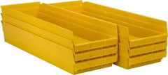 Akro-Mils - 23-5/8" Deep, Yellow Hopper Shelf Bin - 4" High x 8-3/8" Wide x 23-5/8" Long - All Tool & Supply