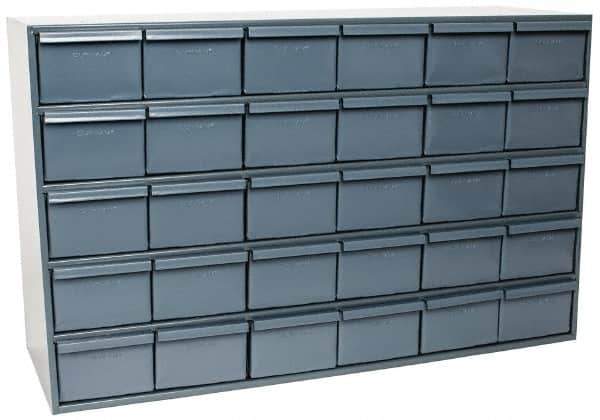 Durham - 30 Drawer, Small Parts Steel Storage Cabinet - 11-3/4" Deep x 33-3/4" Wide x 21-1/8" High - All Tool & Supply