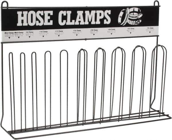 Durham - Blue 10 Post Hose Clamp Rack - 23-1/4" Wide x 15-3/4" High x 5-3/8" Deep - All Tool & Supply