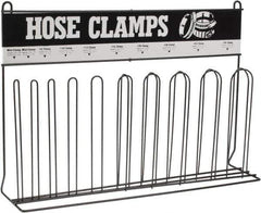 Durham - Blue 10 Post Hose Clamp Rack - 23-1/4" Wide x 15-3/4" High x 5-3/8" Deep - All Tool & Supply