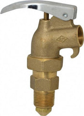 Value Collection - 3/4" NPT Brass Adjustable Drum Faucet - FM Approved, Internal Arrester, Self Closing - All Tool & Supply