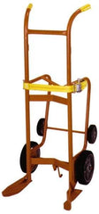 Wesco Industrial Products - 1,000 Lb Load Capacity, 55 Gal Drum Hand Truck - 23-3/4" Wide x 57-1/2" High, 4 Wheels - All Tool & Supply