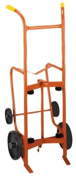 Wesco Industrial Products - 1,000 Lb Load Capacity, 55 Gal Drum Hand Truck - 24" Wide x 56" High, 4 Wheels - All Tool & Supply