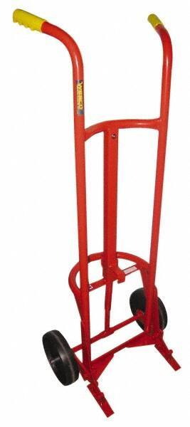 Wesco Industrial Products - 1,000 Lb Load Capacity, 55 Gal Drum Hand Truck - 23-3/4" Wide x 60" High, 2 Wheels - All Tool & Supply