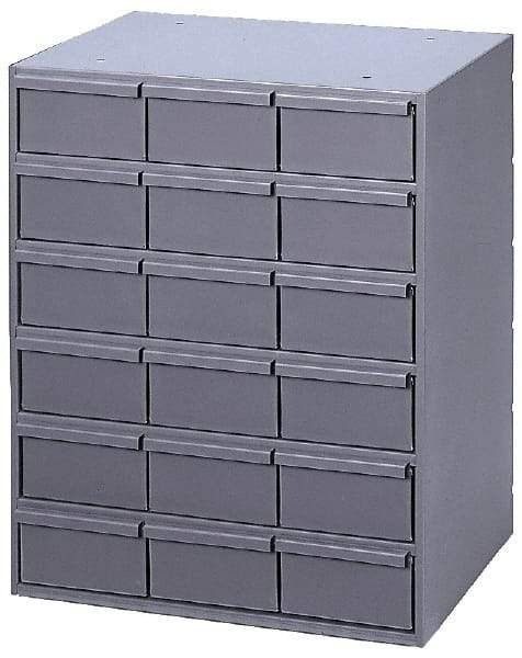 Durham - 18 Drawer, Small Parts Steel Storage Cabinet - 11-5/8" Deep x 17-1/4" Wide x 21-1/4" High - All Tool & Supply