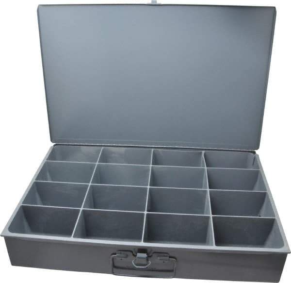 Durham - 16 Compartment Small Steel Storage Drawer - 18 Inches Wide x 12 Inches Deep - All Tool & Supply