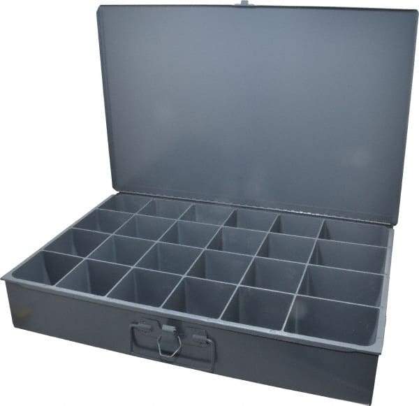 Durham - 24 Compartment Small Steel Storage Drawer - 18 Inches Wide x 12 Inches Deep - All Tool & Supply