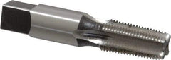 Reiff & Nestor - 1/8-27 NPT Thread, 4 Flute Standard Pipe Tap - 2-1/8" OAL, 3/4" Thread Length, 7/16" Shank Diam, Bright Finish, High Speed Steel - Exact Industrial Supply