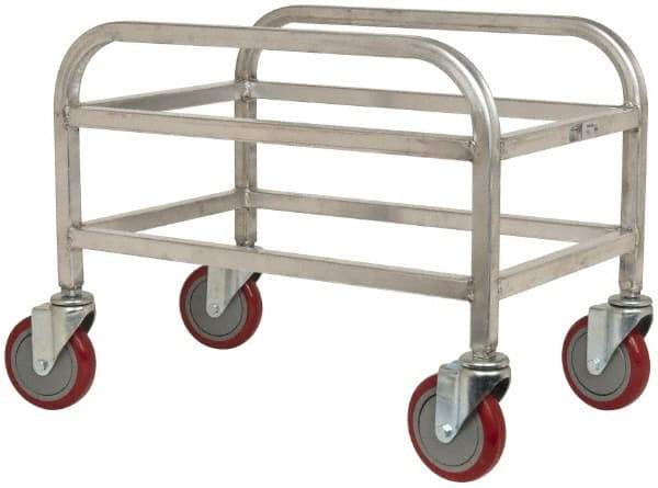 Win-Holt - 16" Wide x 24" Long x 19" High Tote Cart - 1 Slot, 1 Tote, Aluminum - All Tool & Supply