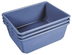 Akro-Mils - 75 Lb Load Capacity Gray Polyethylene Tote Container - Nesting, 24-1/2" Long x 19" Wide x 9-1/2" High - All Tool & Supply