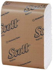 Scott - 8,000 Piece, 7" Long x 12" Wide, Low Fold Dispenser Snack Paper Napkins - 1 Ply - All Tool & Supply