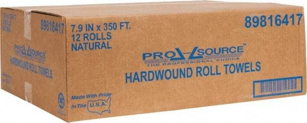 PRO-SOURCE - Hard Roll of 1 Ply Natural Paper Towels - 8" Wide, 350' Roll Length, Fits Dispenser Pro-Source: 56590672, 56590698, 56590706,56590714, 56590565, 5659057, Kimberly Clark: 09767, 09990, 09746, 09996 GP: 54338, 56201 - All Tool & Supply