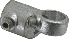 Kee - 3/4" Pipe, Adjustable Side Outlet Tee, Malleable Iron Tee Pipe Rail Fitting - Galvanized Finish - All Tool & Supply