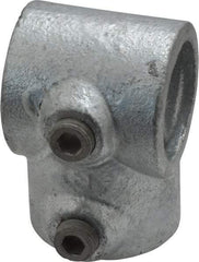 Kee - 1" Pipe, Single Socket Tee, Malleable Iron Tee Pipe Rail Fitting - Galvanized Finish - All Tool & Supply