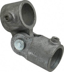 Kee - 1" Pipe, Malleable Iron Swivel Socket Pipe Rail Fitting - Galvanized Finish - All Tool & Supply