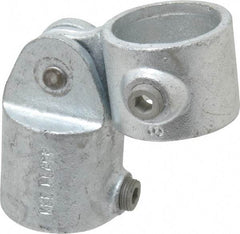 Kee - 1-1/2" Pipe, Malleable Iron Swivel Socket Pipe Rail Fitting - Galvanized Finish - All Tool & Supply