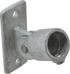 Kee - 1" Pipe, Swivel Flange, Malleable Iron Flange Pipe Rail Fitting - Galvanized Finish - All Tool & Supply