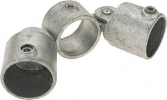 Kee - 2" Pipe, Malleable Iron Swivel Socket Pipe Rail Fitting - Galvanized Finish - All Tool & Supply