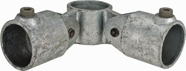 Kee - 1-1/2" Pipe, Malleable Iron Swivel Socket Pipe Rail Fitting - Galvanized Finish - All Tool & Supply