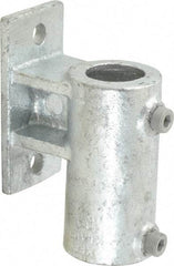 Kee - 1-1/2" Pipe, Malleable Iron Rail Base Pipe Rail Fitting - Galvanized Finish - All Tool & Supply