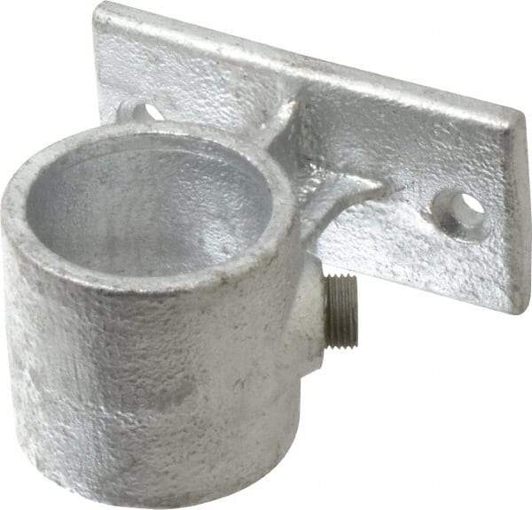 Kee - 1-1/2" Pipe, Malleable Iron Rail Support Pipe Rail Fitting - Galvanized Finish - All Tool & Supply