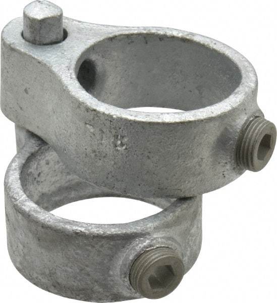 Kee - 1-1/2" Pipe, Malleable Iron Gate Hinge Fitting - Galvanized Finish - All Tool & Supply