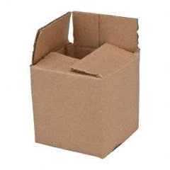 Made in USA - 4" Wide x 4" Long x 4" High Corrugated Shipping Box - Brown, 200 Lb Capacity - All Tool & Supply