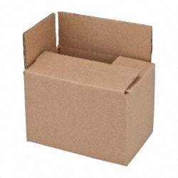 Made in USA - 4" Wide x 6" Long x 4" High Corrugated Shipping Box - Brown, 200 Lb Capacity - All Tool & Supply