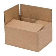 Made in USA - 6" Wide x 8" Long x 4" High Corrugated Shipping Box - Brown, 200 Lb Capacity - All Tool & Supply