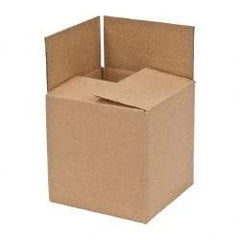 Made in USA - 8" Wide x 8" Long x 8" High Corrugated Shipping Box - Brown, 200 Lb Capacity - All Tool & Supply