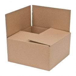 Made in USA - 12" Wide x 12" Long x 6" High Corrugated Shipping Box - Brown, 200 Lb Capacity - All Tool & Supply