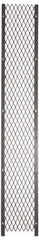 Folding Guard - 5' Wide x 7' High, Temporary Structure Woven Wire Panel - 10 Gauge Wire, 1-1/2 Inches x 16 Gauge Channel Frame, Includes Hardware, Top Capping and Floor Socket - All Tool & Supply