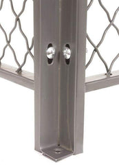 Folding Guard - 10' Tall, Temporary Structure Corner Post - Grey Enamel Finish, for Temporary Structures - All Tool & Supply