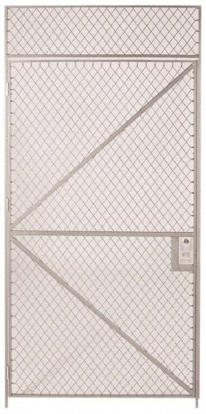 Folding Guard - 3' Wide x 10' High, Hinged Single Door for Temporary Structures - Woven Wire - All Tool & Supply