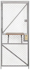 Folding Guard - 4' Wide x 7' High, Sliding Door for Temporary Structures - Woven Wire - All Tool & Supply