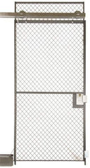 Folding Guard - 5' Wide x 7' High, Sliding Door for Temporary Structures - Woven Wire - All Tool & Supply