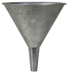 Value Collection - 1 Qt Capacity Steel Funnel - 5-1/2" Mouth OD, Straight Spout - All Tool & Supply